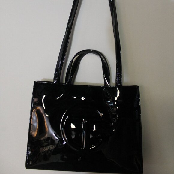 Telfar Medium Shopping Bag - Black Patent - Picture 3 of 7